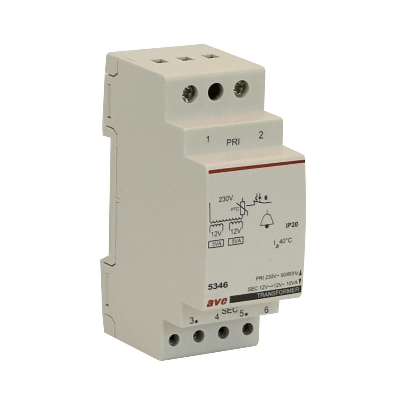 AVE AVE5346 TRASF.VNP 230V VNS 12/24V PN10VA 2M