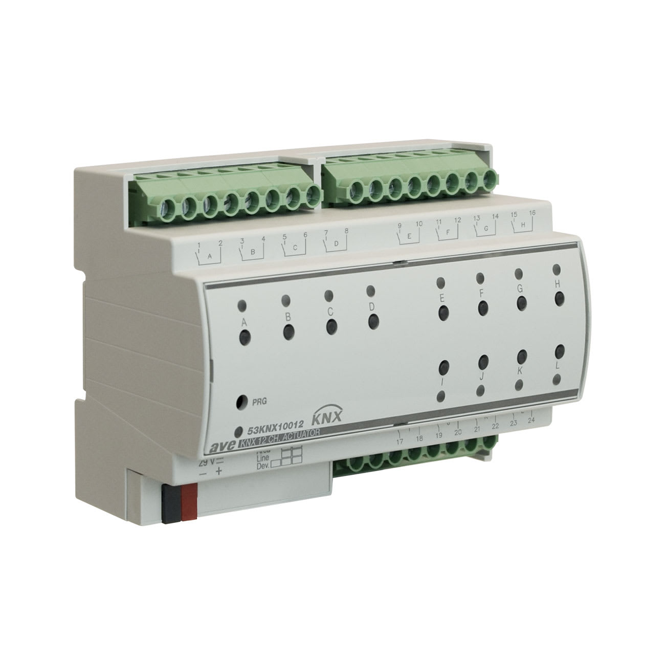 AVE - AVE53KNX10012 ATTUATORE KNX 12CH BASIC-8M DIN
