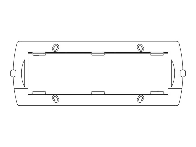 LINERGY SRL - LENA055 TELAIO ADATT. SEVEN PLAC. B-TICINO