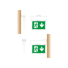 LINERGY SRL - LENA093 STAFFA BIANCA FISSAG. MURO+BANDIERA ORIO