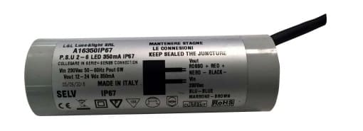 L&L LUCE E LIGHT L&LA16350IP67 ALIM OUT350MA 115-230VAC 10W 120X45X45