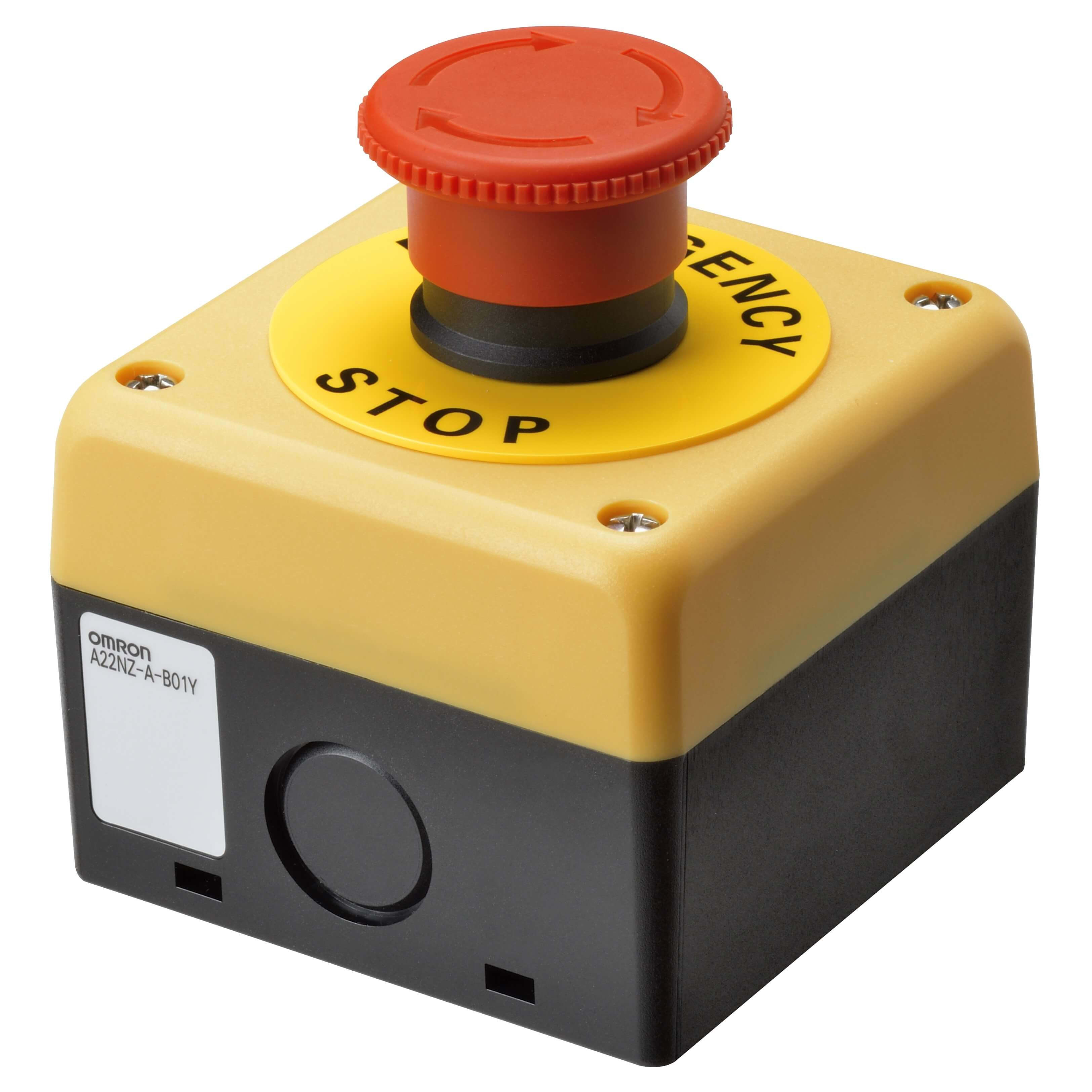 OMRON - OMRA22NEMP102NB PULS.22,A22NE,EMERGENZA40MM,1NC+1NO,NONL