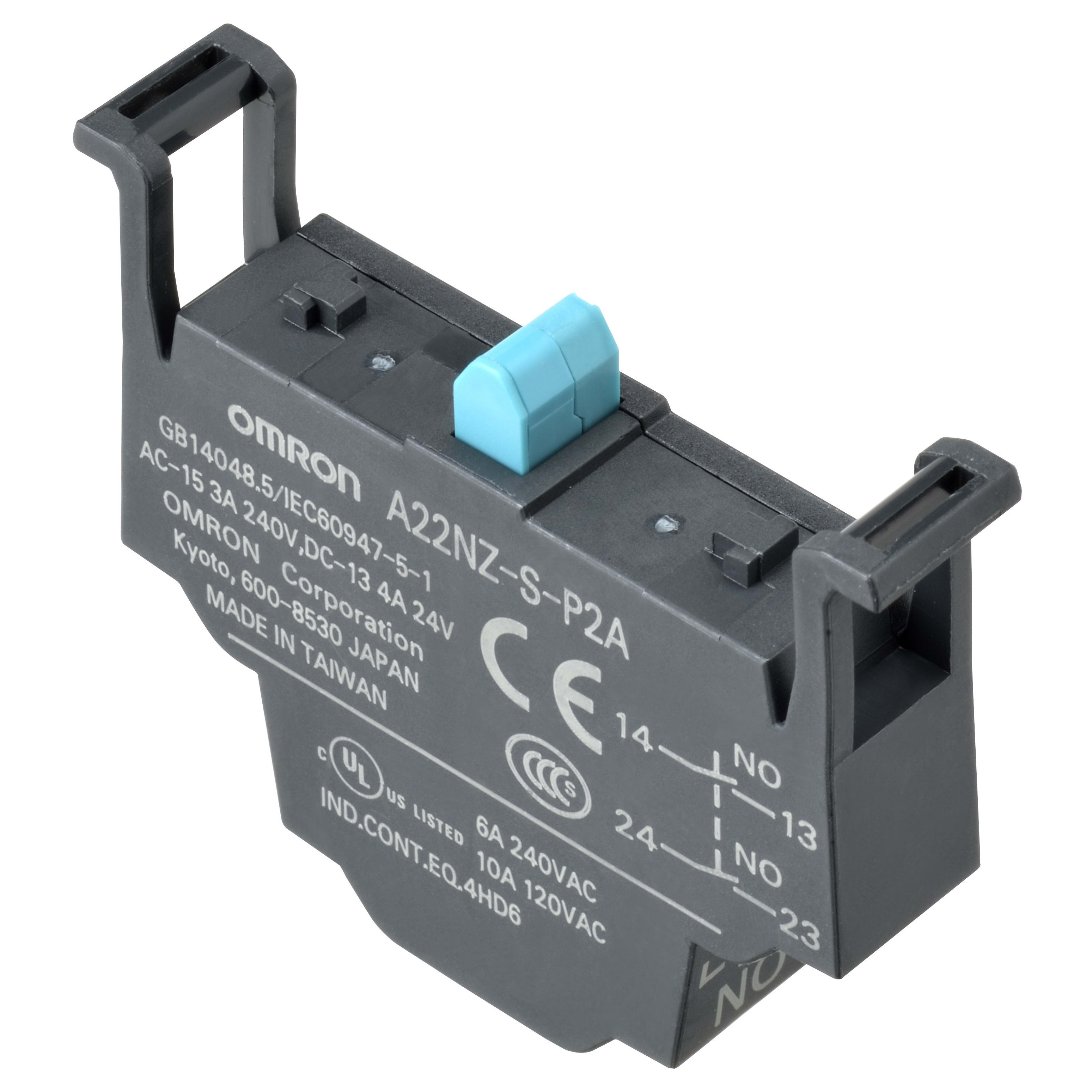 OMRON - OMRA22NZSP2A PULSANTE- 2 CONTATTI NA TERMINALI PUSH-I