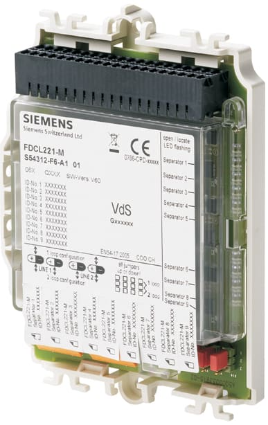 SIEMENS - BUILDING T - BCTS54312-F6-A1 FDCL221-M MULTI SEPARATORE DI LINEA