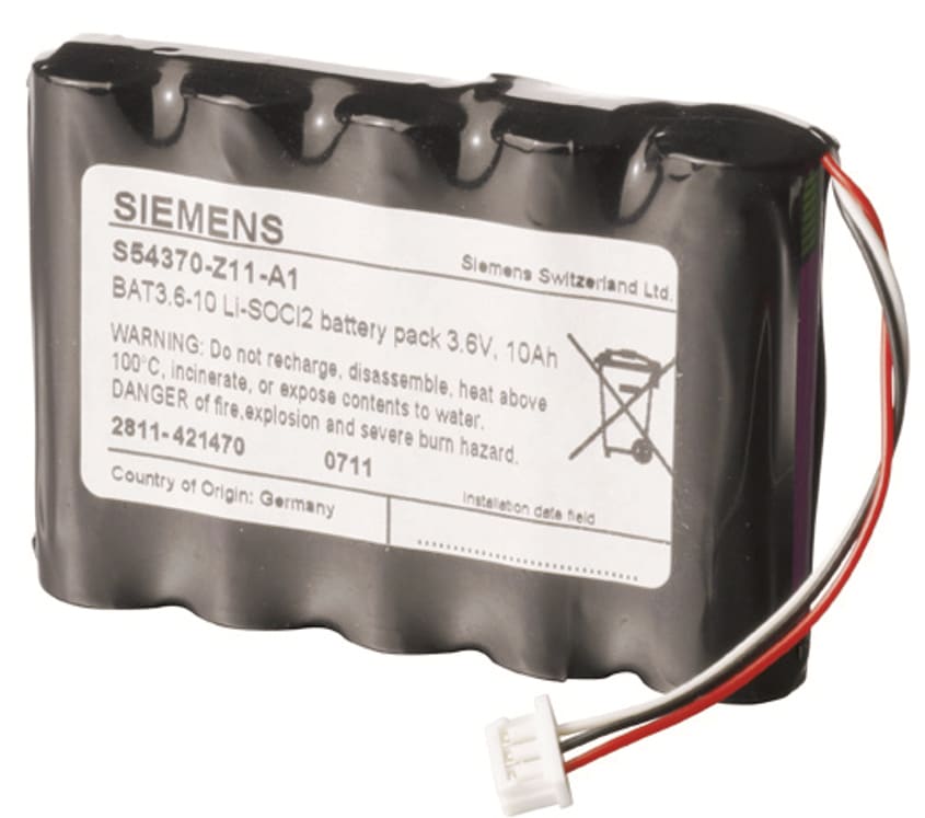 SIEMENS - BUILDING T - BCTS54370-Z11-A1 BAT3.6-10 BATTERIA 3,6V 10AH