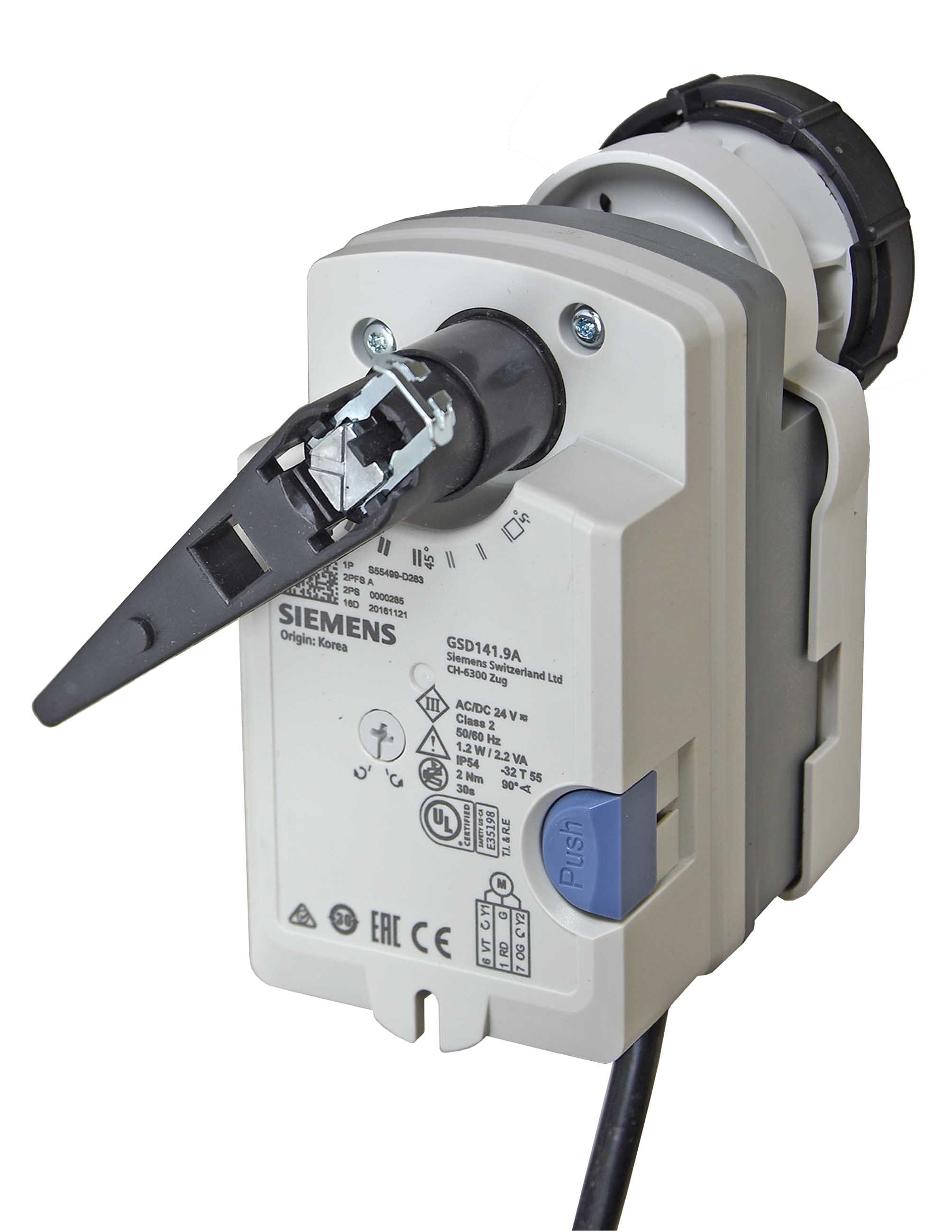 SIEMENS - BUILDING T BCTBPZ:GSD141.9A GSD141.9A SERV.VALV.SFERA 2NM 24V AC/DC