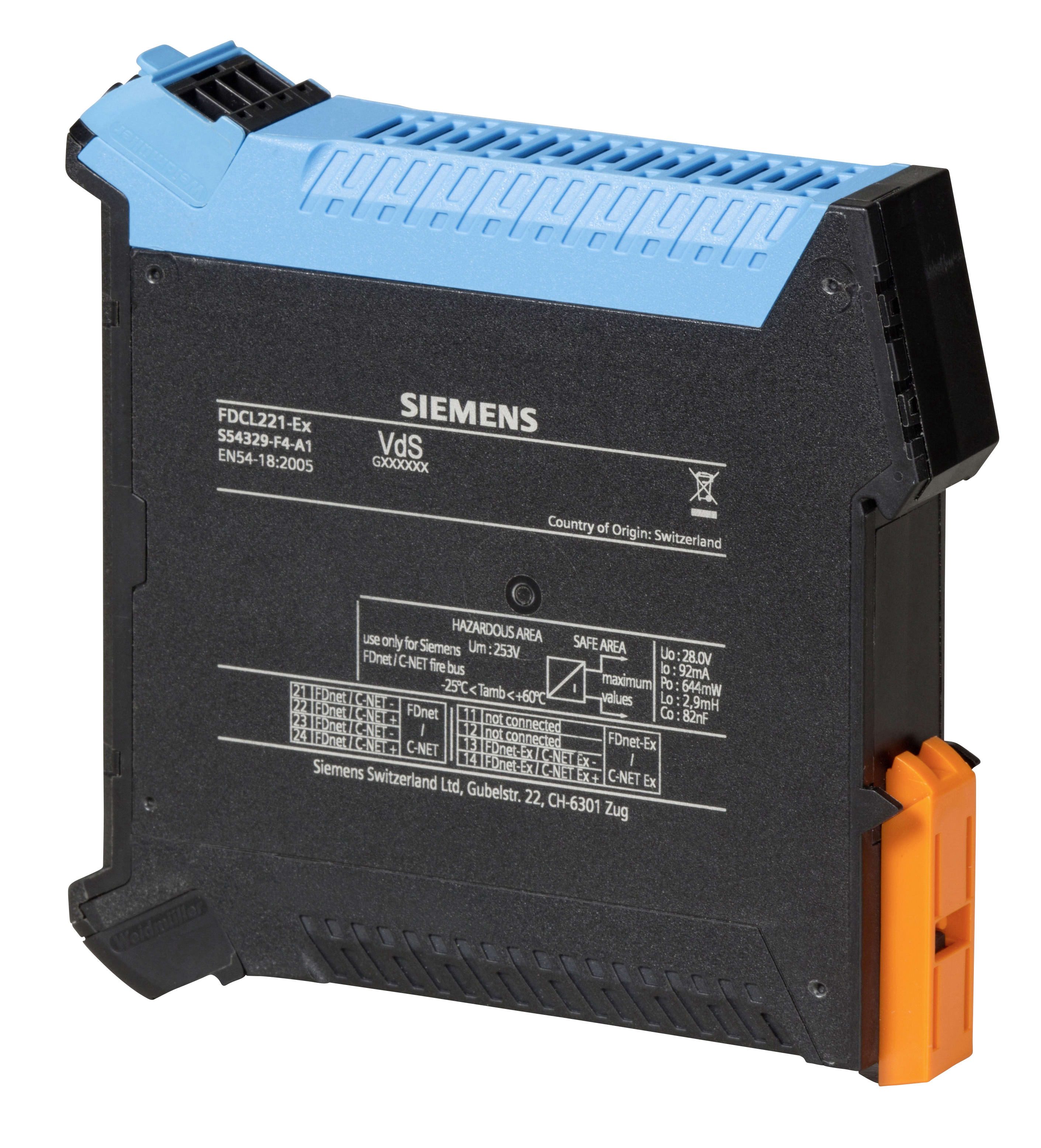 SIEMENS - BUILDING T BCTS54329-F4-A1 FDCL221-EX BARRIERA INTRINSECA