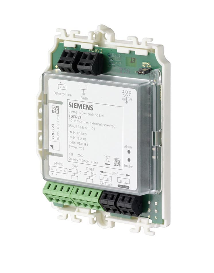 SIEMENS - BUILDING T - BCTS54322-F6-A1 FDCI723 MODULO DI ZONA N1 CANALE ING.