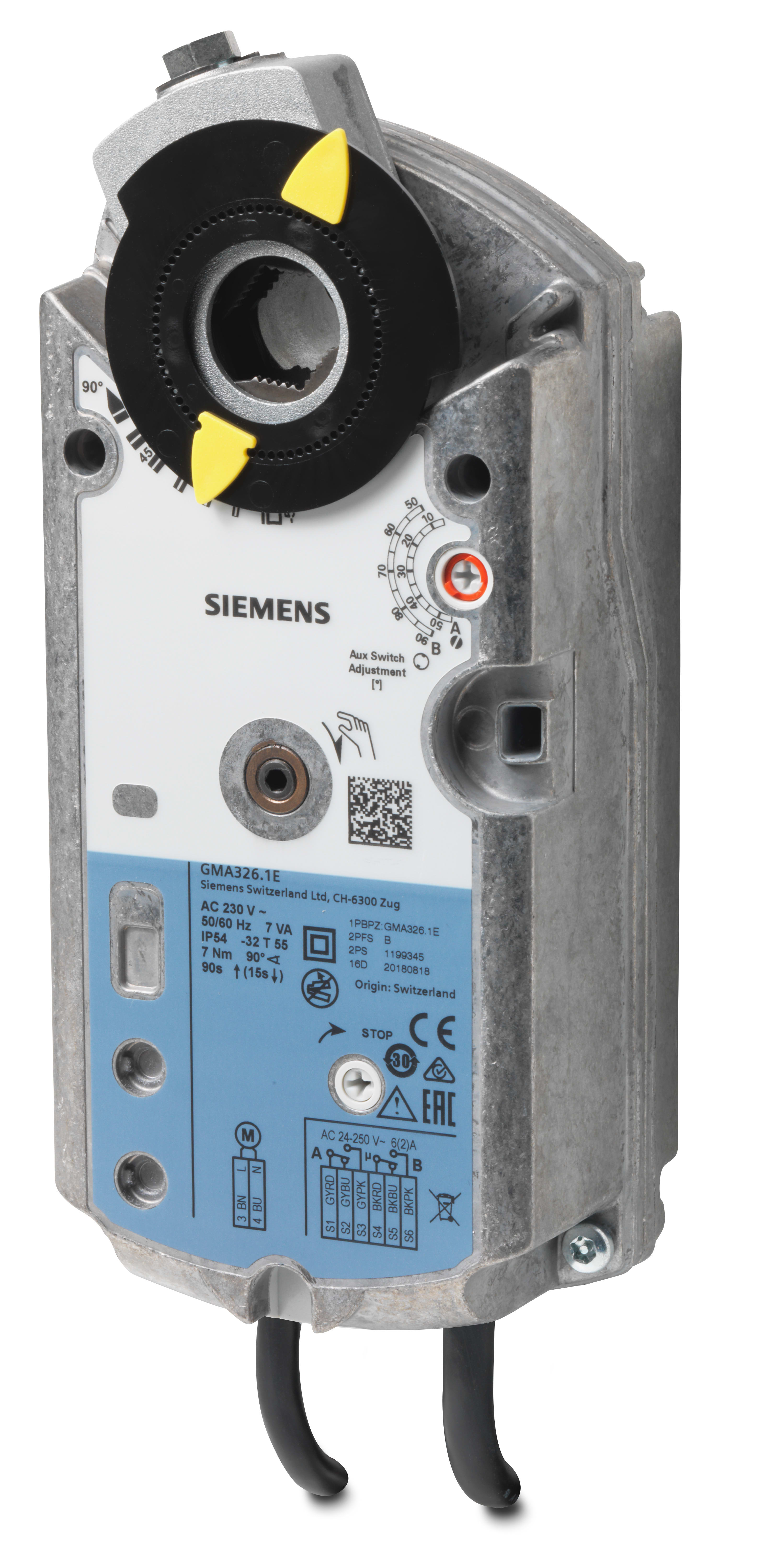 SIEMENS - BUILDING T - BCTBPZ:GMA326.1E SERVOCOMANDO SERRANDA ROTATIVO ON/OFF 23