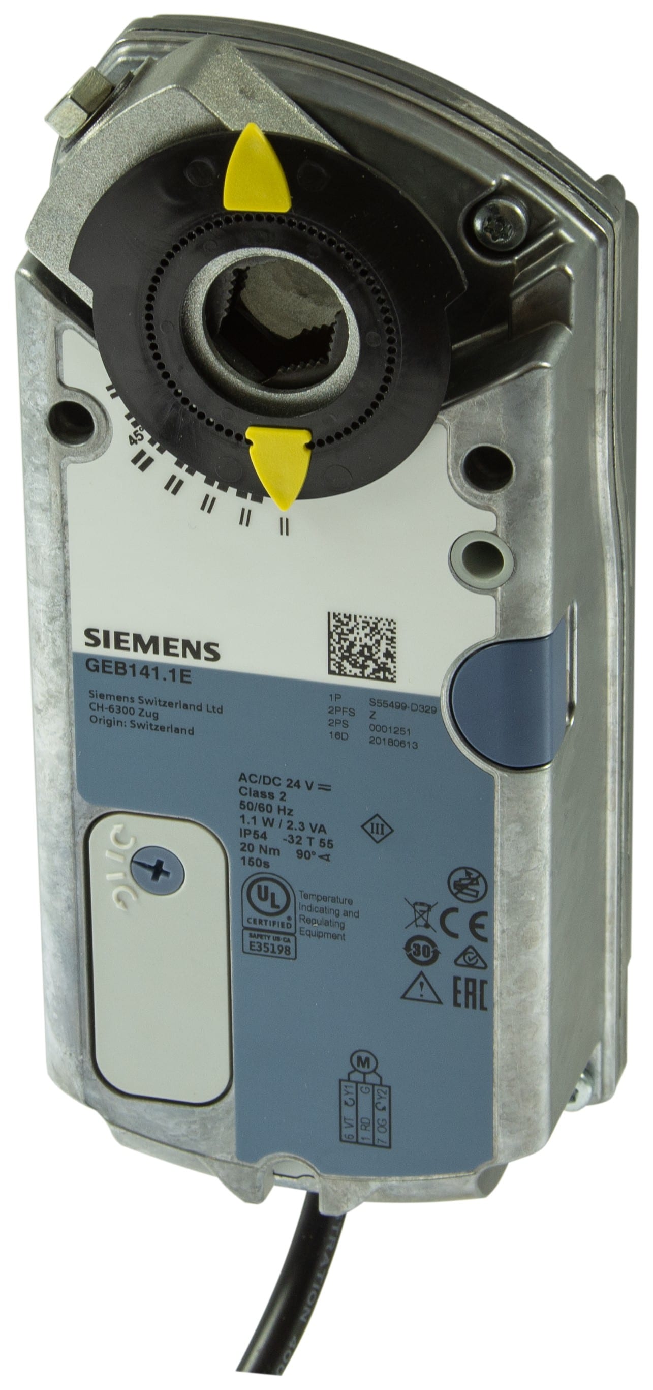 SIEMENS - BUILDING T BCTS55499-D329 GEB141.1E SERV.SER. 20NM 3PTI 24VAC