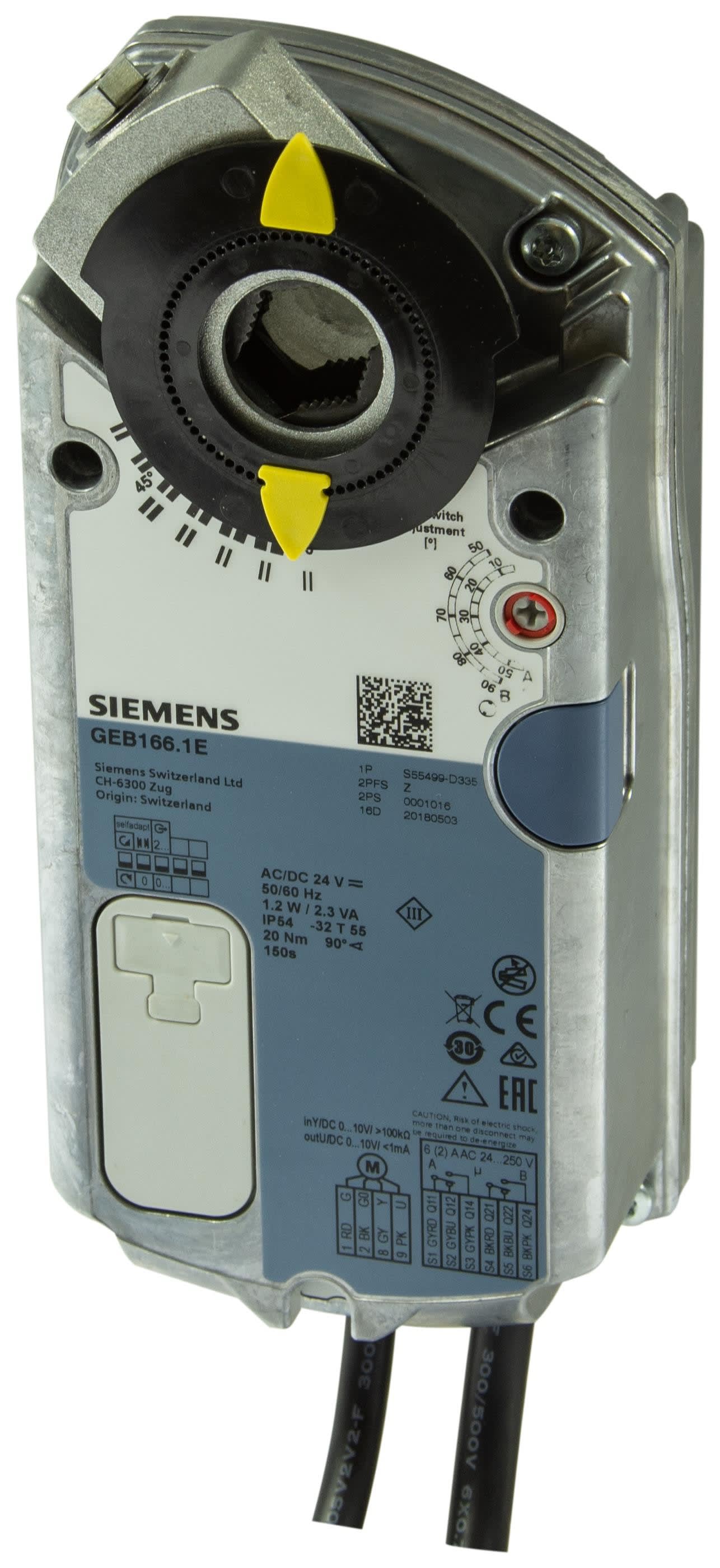 SIEMENS - BUILDING T - BCTS55499-D335 GEB166.1E SERV.ROT. 20NM 0-10V 24V AC 2A