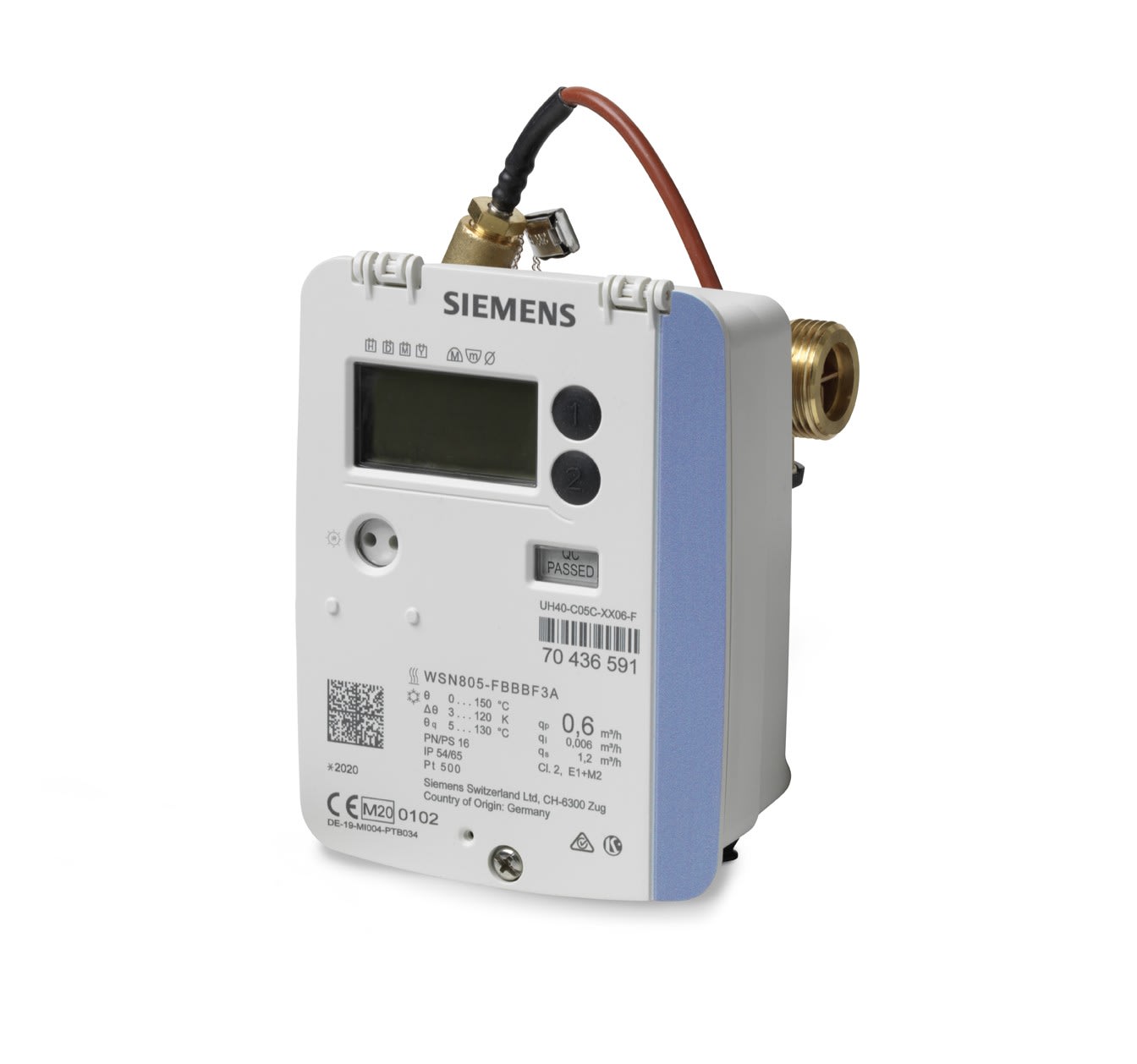 SIEMENS - BUILDING T - BCTS55561-F277 WSN836-FBBBF3A CONT ULTR C/F 2,5M3H MBUS