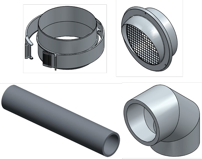 BAXI - BAXA7789239 KIT CONNESSIONE ORIZZONT PER SPC PLUS