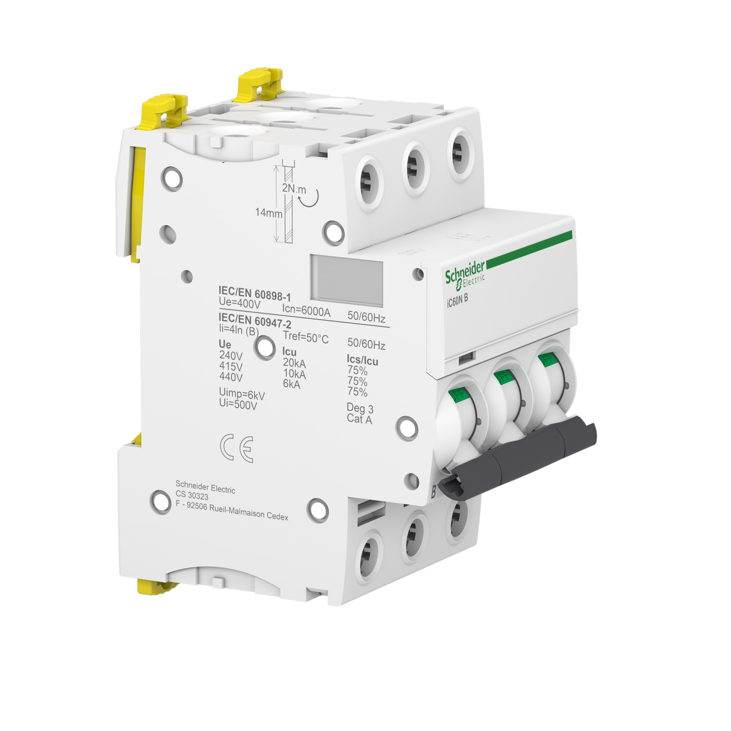 SCHNEIDER ELECTRIC SNRA9F78316 IC60N 3P B 16A 6000A