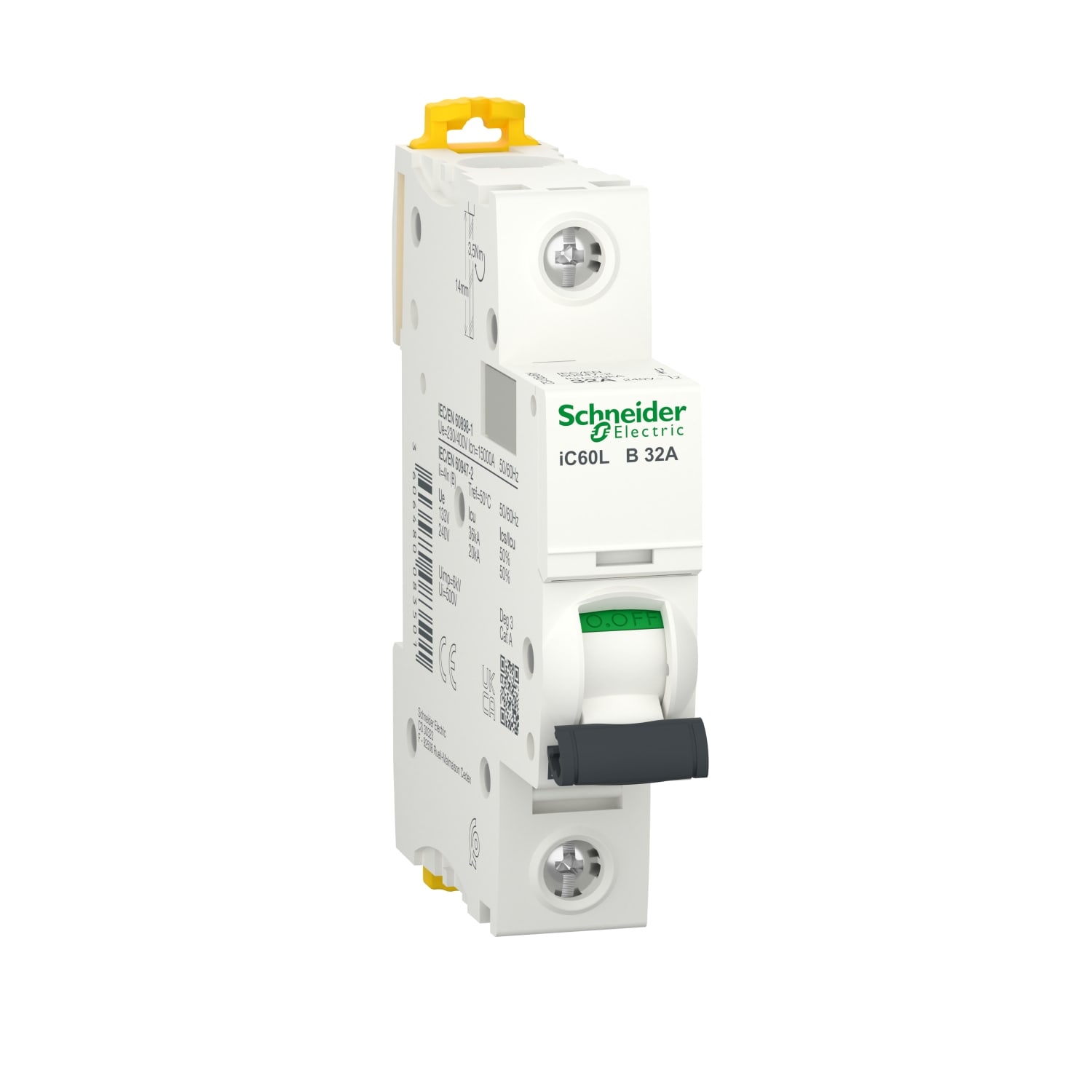 SCHNEIDER ELECTRIC - SNRA9F93132 Interruttore magnetotermico iC60L 1P B 32A 15000A