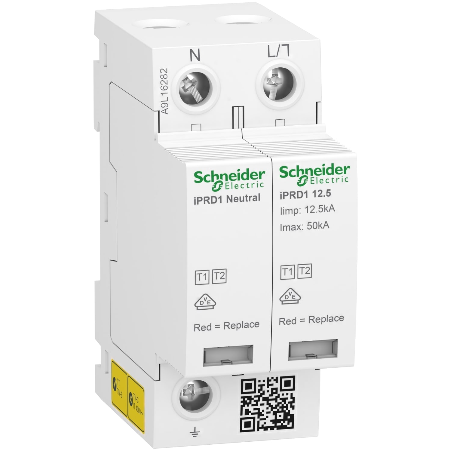SCHNEIDER ELECTRIC - SNRA9L16282 IPRD1 12.5R 1P+N 12,5KA RIPOR. ESTR. 1+2