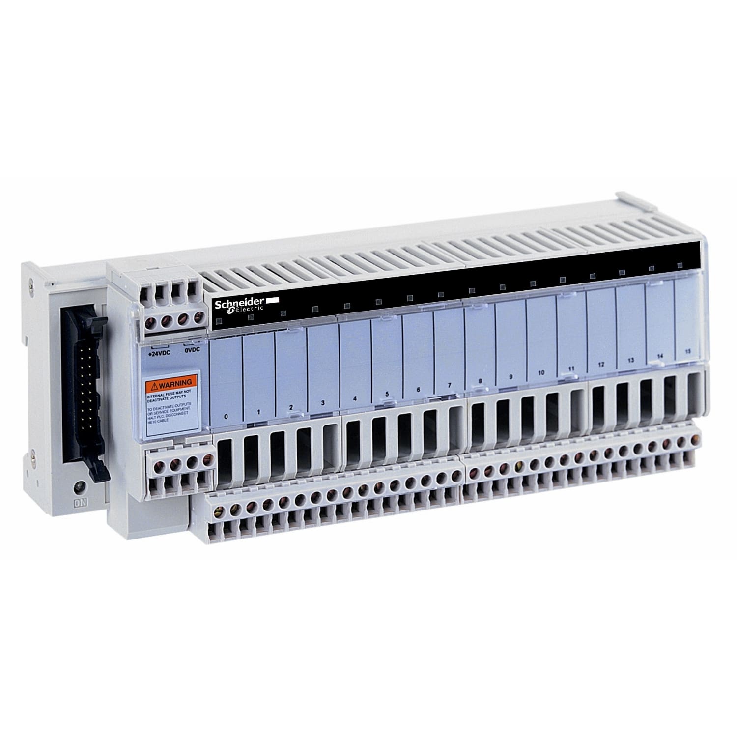 SCHNEIDER ELECTRIC - SNRABE7H16S43 Sottobase di connessione passiva ABE7 - 16 input - Fusibili - LED - Isolatore