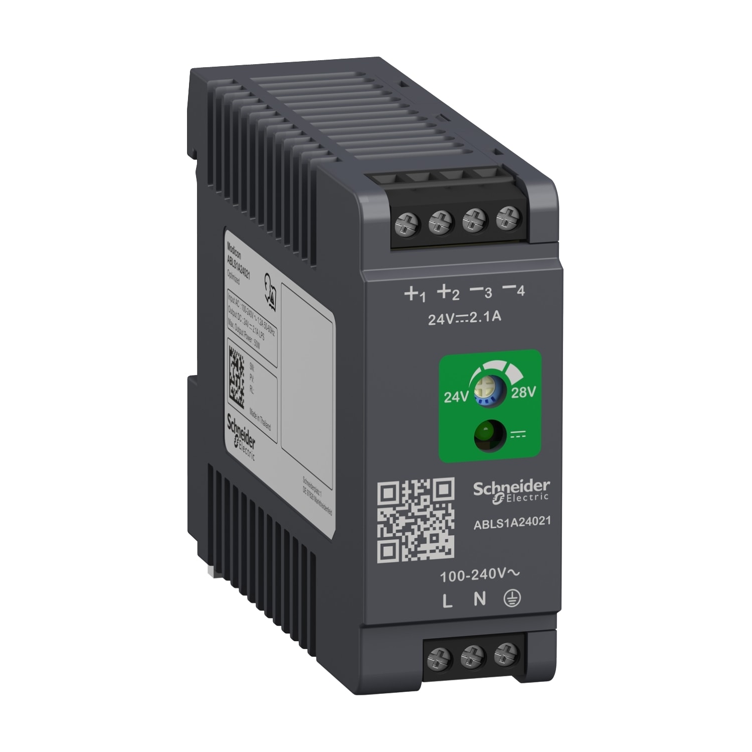 SCHNEIDER ELECTRIC - SNRABLS1A24021 ALIMENTATORE 24V 2.1A 1PH OTTIMIZZATO