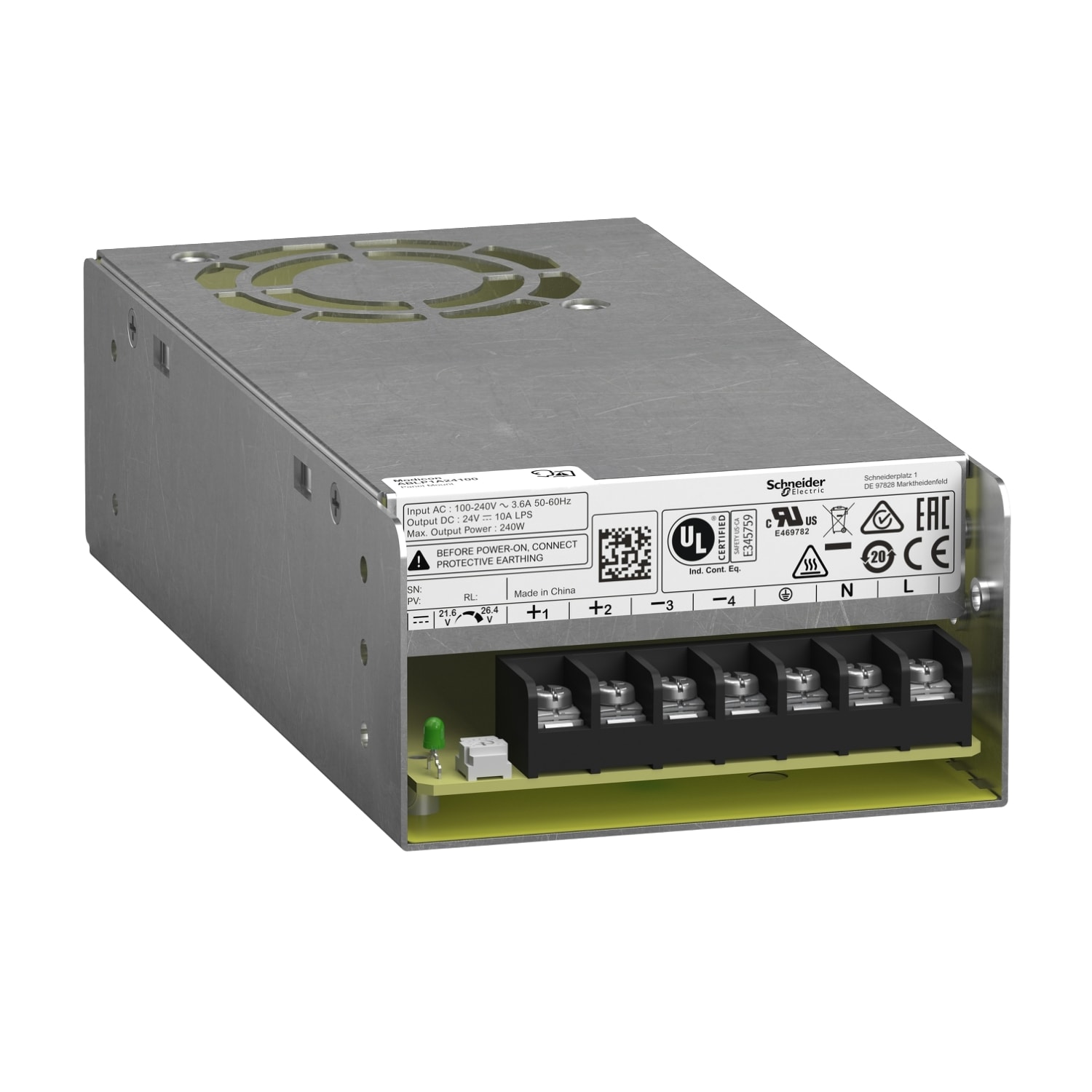 SCHNEIDER ELECTRIC - SNRABLP1A24100 ALIMENTATORE 24V 10A PANEL MOUNT
