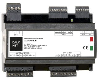 DIGIMAX SRL DIXADC1248-4CH-DMX DIMMER CONVERTER DMX +PUSH 12-48VIN 4CH