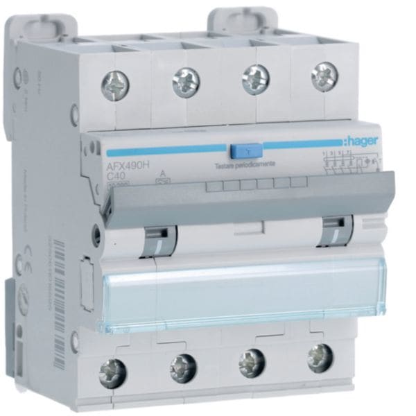 HAGER HAGAFX490H DIFF MAGN 4P 300MA A 40A 10KA C 4M