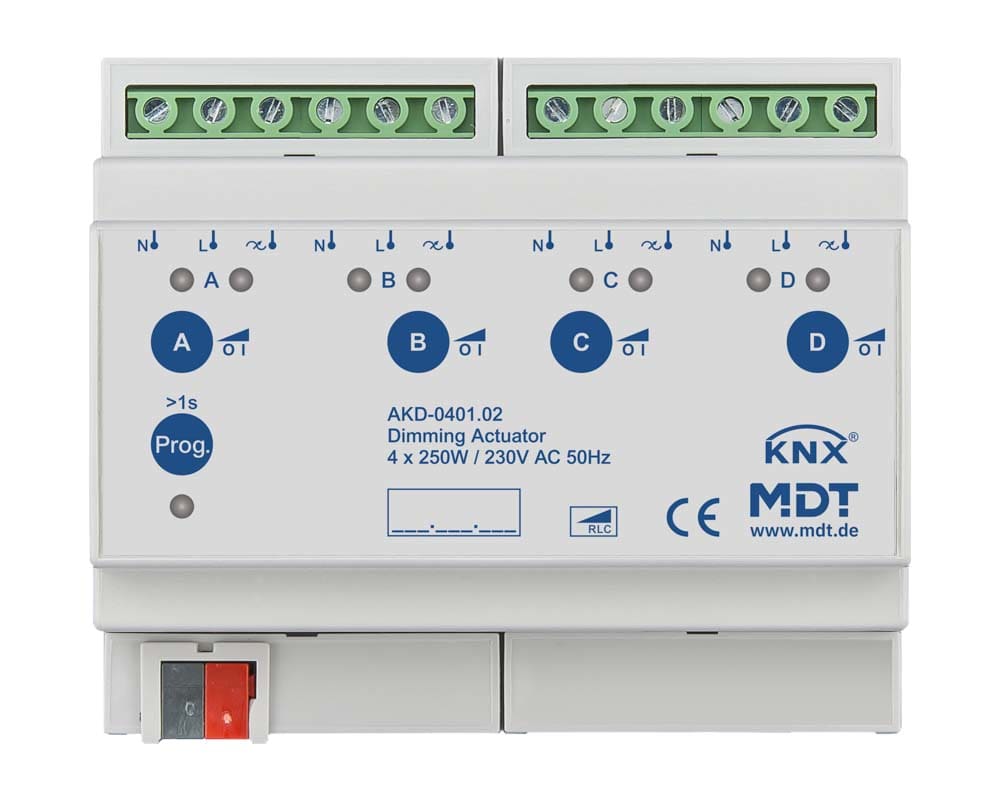 MDT Italia Srl - EYGAKD-0401.02 DIMMER UNIV. 4CAN.,250W,230V