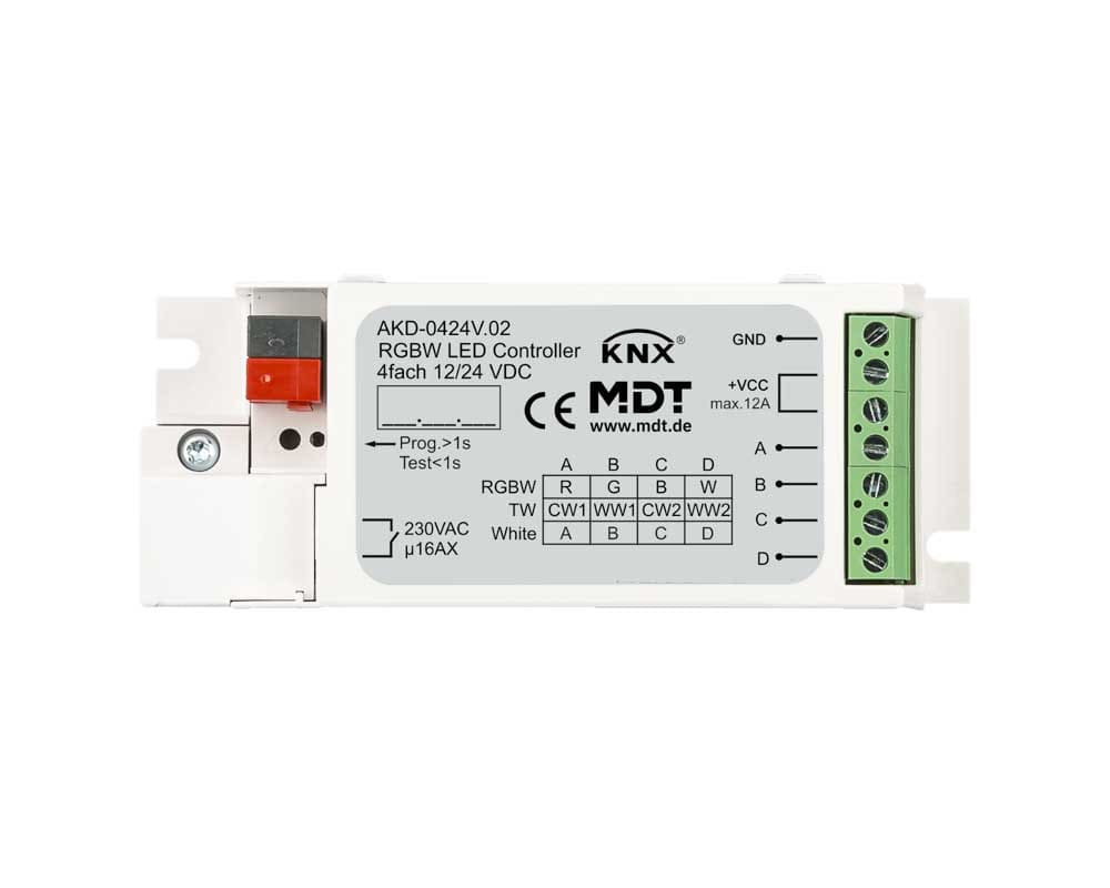 MDT ITALIA SRL EYGAKD-0424V.02 RGBW LED CONTROLLER,4CAN.3/6A