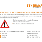 ETHERMA - ETR25786 Warnaufkleber: Achtung elektrische Dachr