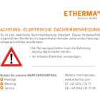 ETHERMA ETR25786 Warnaufkleber ''Achtung elektrische Dach