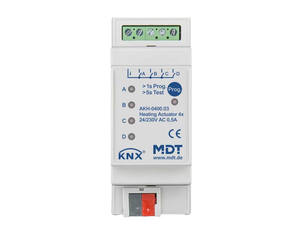 MDT ITALIA SRL EYGAKH-0400.03 Attuatore KNX Riscaldamento, 4 canali, 24-230V