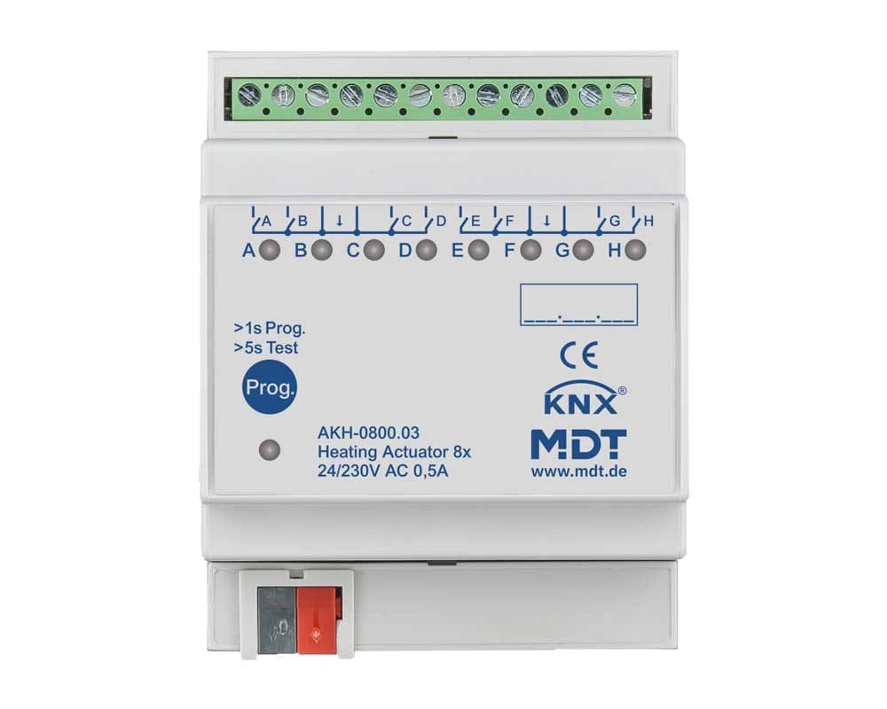 MDT ITALIA SRL EYGAKH-0800.03 Attuatore KNX Riscaldamento , 8 canali, 24-230V