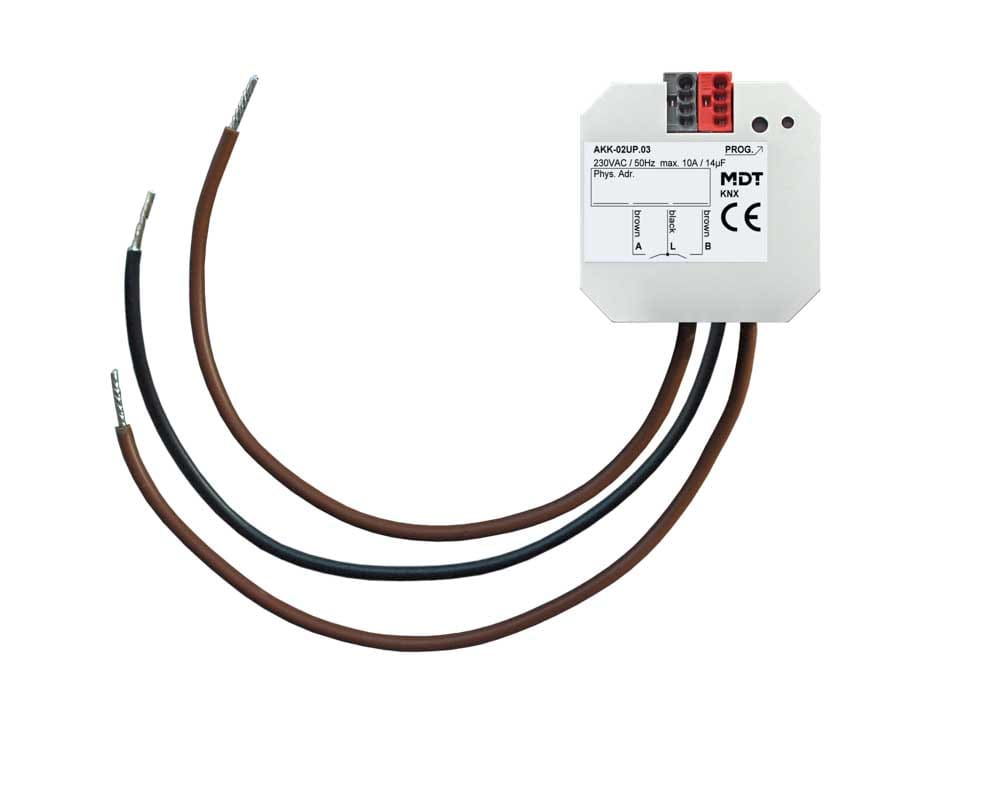 MDT ITALIA SRL EYGAKK-02UP.03 Attuatore KNX on/off 2 canali,230V,10A, incasso