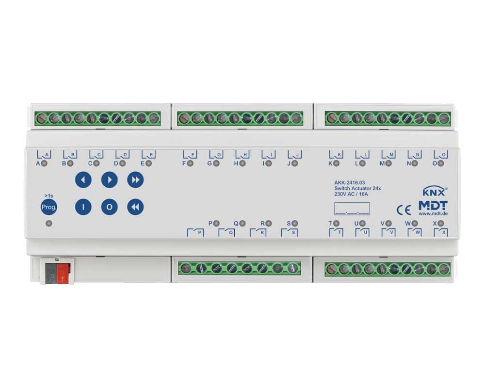 MDT ITALIA SRL EYGAKK-2416.03 Attuatore KNX on/off 24 canali,230V,16A, compatto