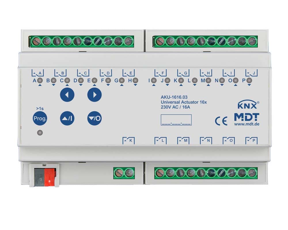 MDT Italia Srl - EYGAKU-1616.03 ATTUATORE UNIVERSALE 16 CANALI, 16A, 230