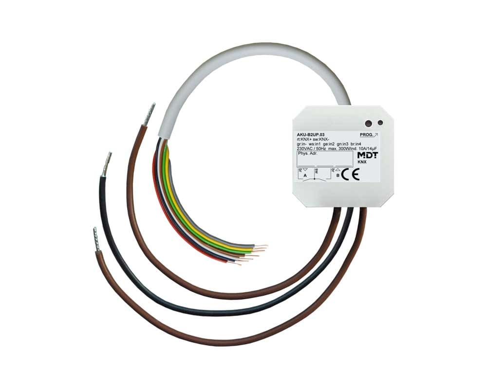 MDT ITALIA SRL EYGAKU-B2UP.03 Attuatore KNX Universale 2 canali+4IN,10A,incaoo