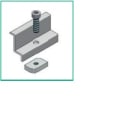 ALUSISTEMI - ALUATL004.8040 MORSETTO FINALE FISS. PANNELLI - CON VIT