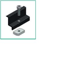 ALUSISTEMI - ALUATL004.8040-N MORSETTO FINALE FISS. PANN. - CON VITE +