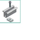 ALUSISTEMI - ALUATL006.80.50 MORSETTO CENTRALE FISS. PANN. - CON VITE