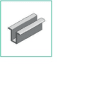 ALUSISTEMI - ALUATL020.80 MORSETTO CENTRALE FISS.PANNELLI - SENZA