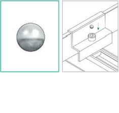 ALUSISTEMI - ALUATL032 SFERE DI RITEGNO ANTIRAPINA -IN INOX