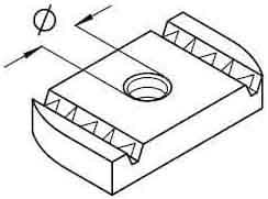 DIETZEL - DIE077469 Ankermutter, fA1/4r A7/A8, A 6 mm, 6 mm
