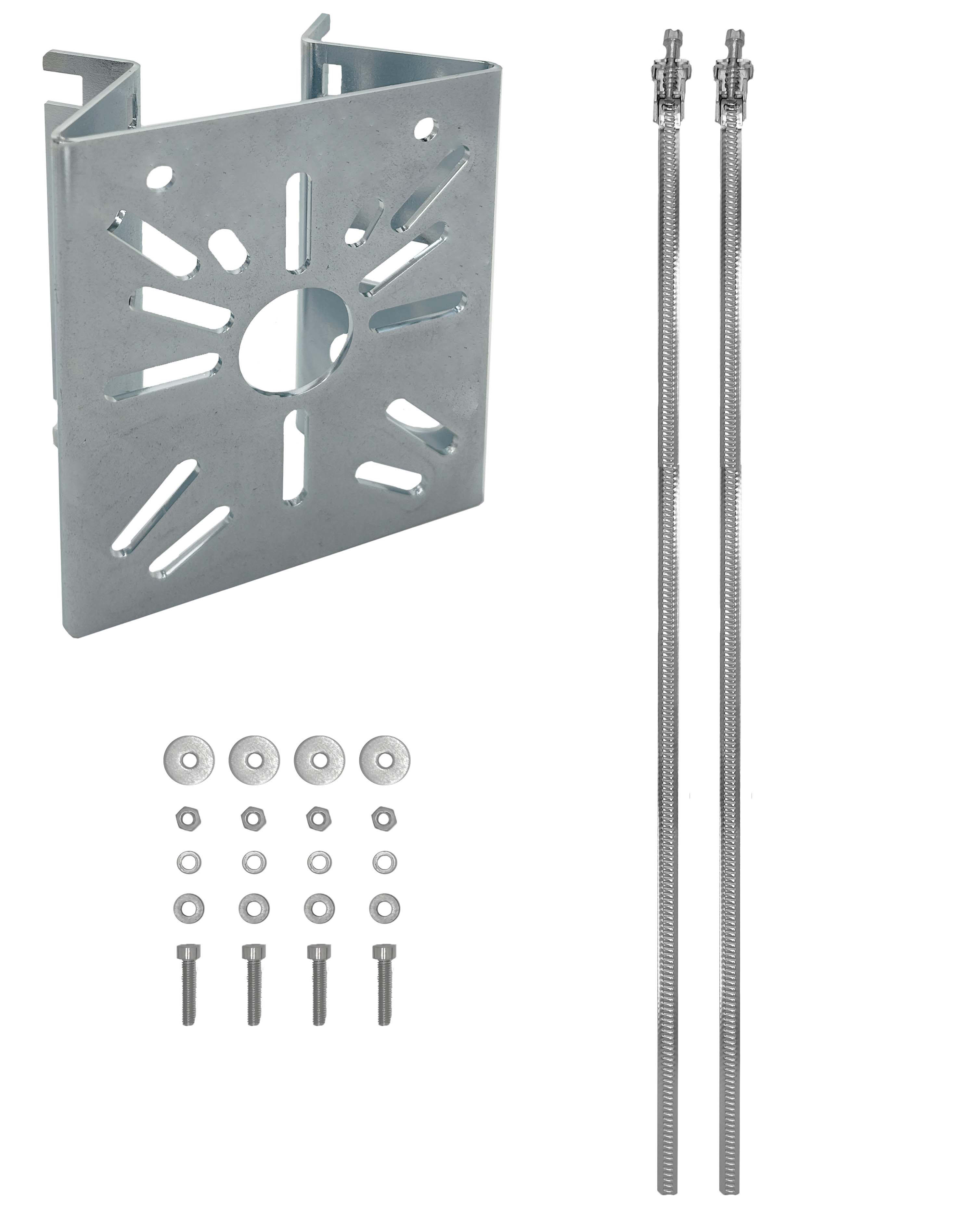 UNIERRE SRL UNIPERSO - URRAM2955FZ STAFFA ACCIAIO 120X140X2MM -ZINC.GAL-PAL