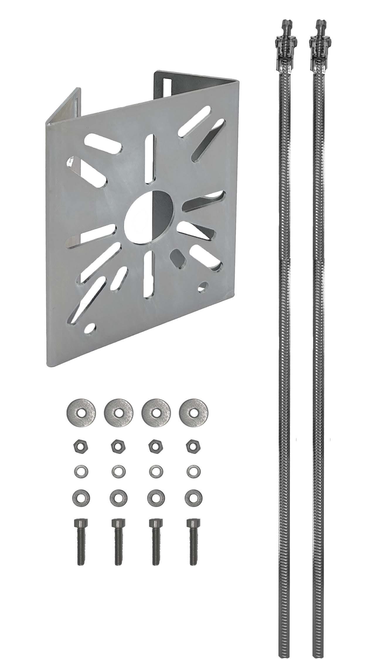 UNIERRE SRL UNIPERSO - URRAM2957FZ STAFFA ACCIAIO 120X140X2MM -ZINC.GAL-PAL