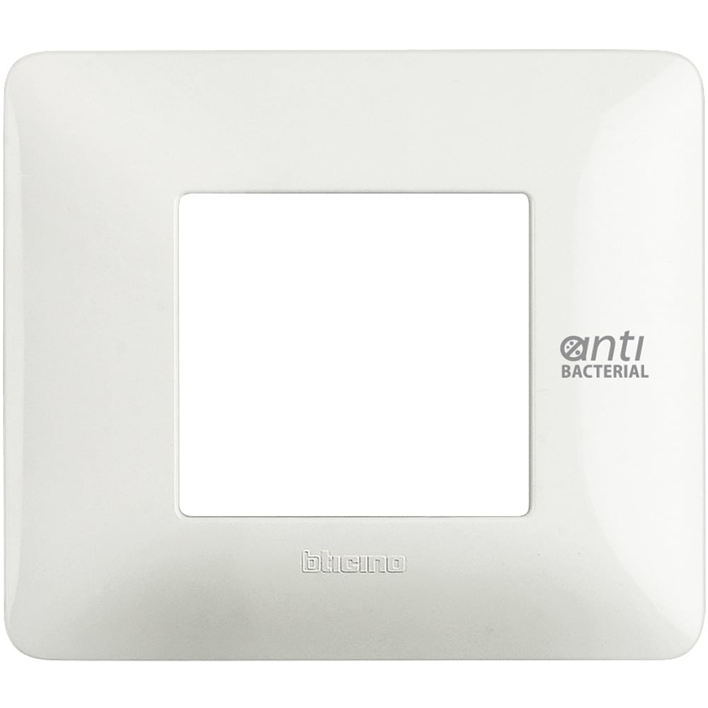 BTICINO BTIAM4802BAB MATIX - PLACCA 2P BIANCO ANTIBATTERICO