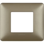 BTICINO - BTIAM4802MTA MATIX - PLACCA 2P TITANIUM