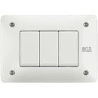 BTICINO - BTIAM4803WAR MATIX - PLACCA+SUPP 3P BIANCA ANTI-RIMOZ