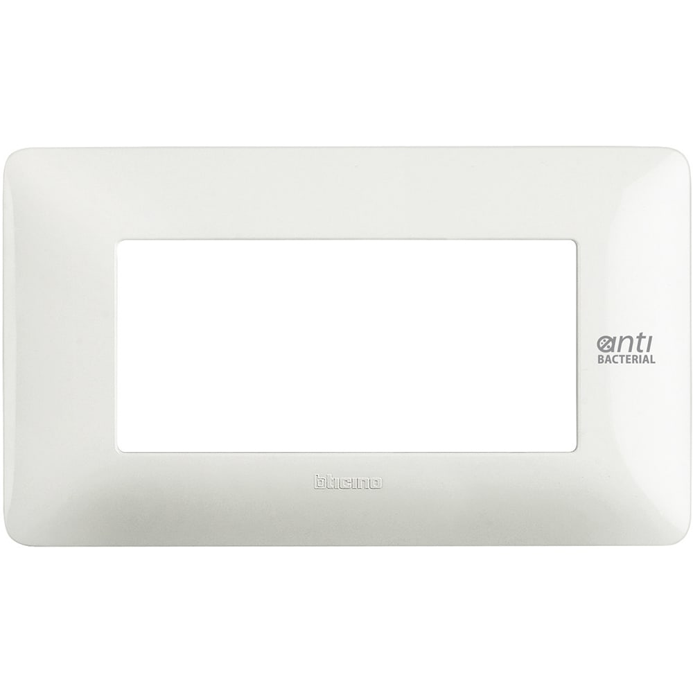 BTICINO BTIAM4804BAB MATIX - PLACCA 4P BIANCO ANTIBATTERICO