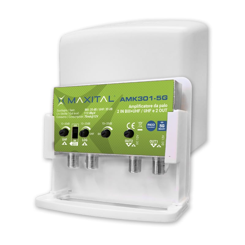 FTE MAXIMAL ITALIA S FTEAMK301L2-5G AMK301L2-5G AMP. 2 IN. LOG/UHF 2 OUT 36D