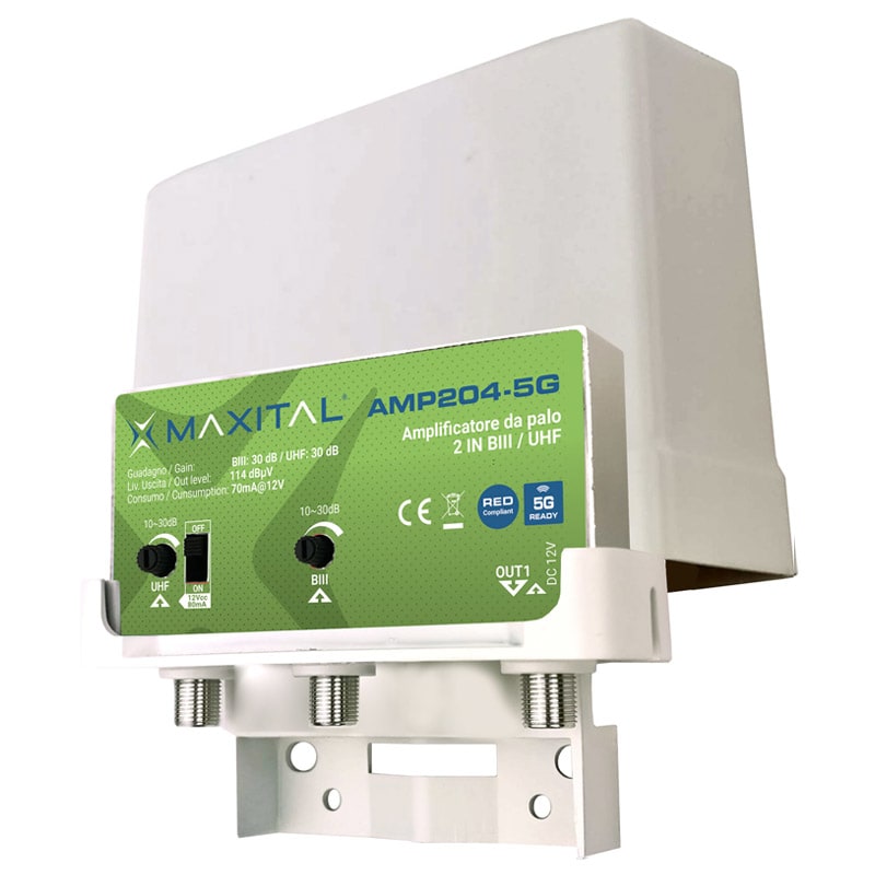 FTE MAXIMAL ITALIA S FTEAMP204-5G AMP204-5G AMP. PALO 2 ING. BIII/UHF 30DB