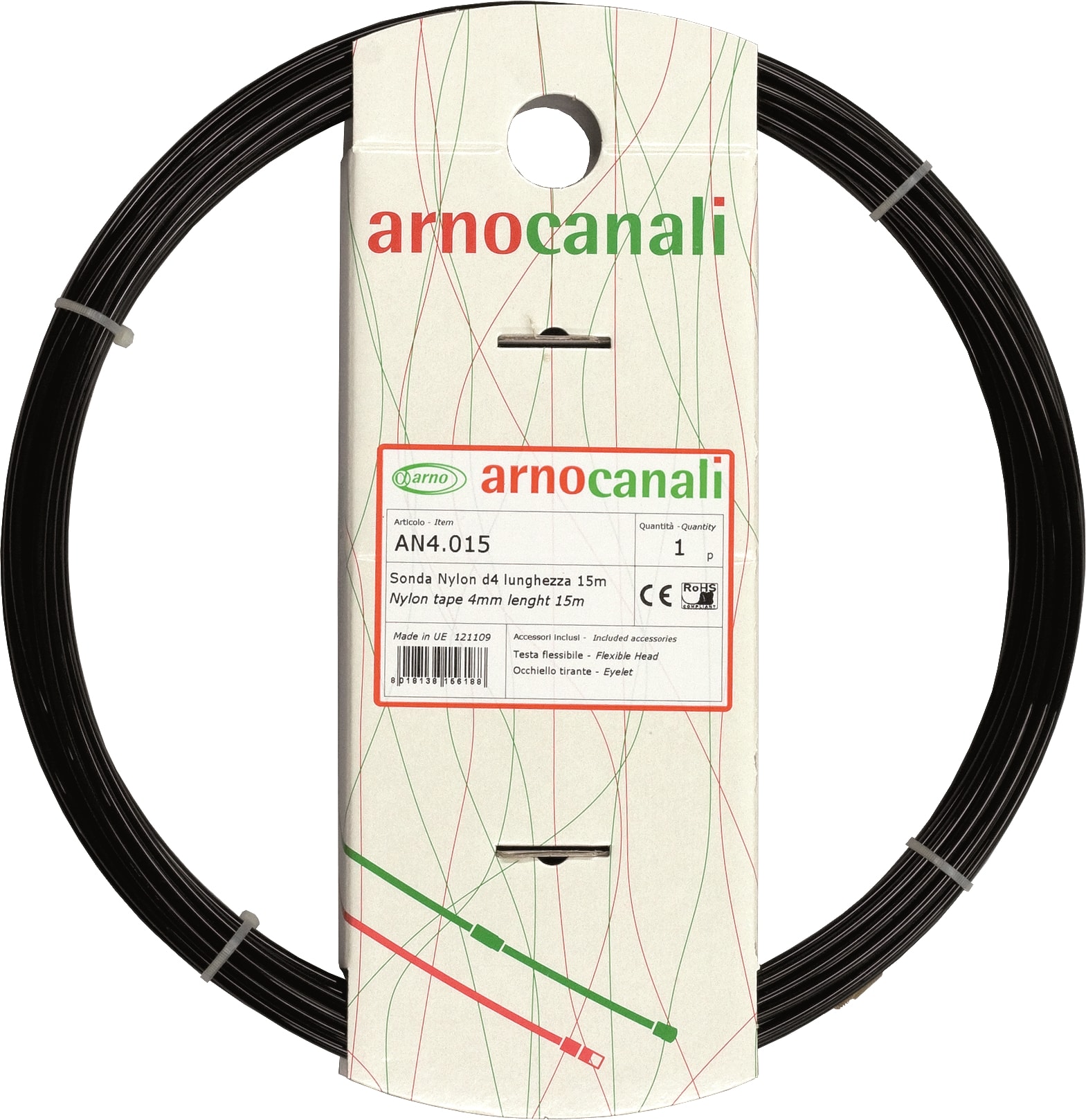 ARNOCANALI SPA ARNANF4.025 SONDA NYLON D4 TESTE FISSE 25M